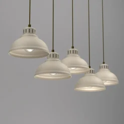 Luminex Pendellamper > Sven hængelampe, 5 lyskilder, beige, stål