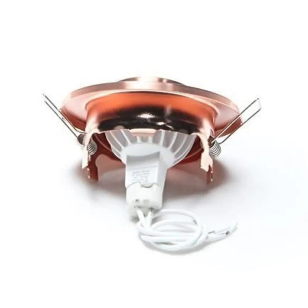 Deko-Light Indbygningsspots|Spotlights > Svingbar lavsp.-mont.ring 68er, børstet kobber