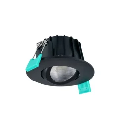 Loftlamper|Indbygningsspots ^ Sylvania indbygningslampe Obico 68, sort, IP65, CCT, dæmpbar