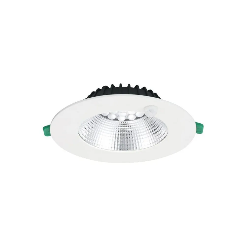 Indbygningsspots ^ Sylvania LED-downlight Insaver Slim, IP44, Ø 17,5 cm, sensor
