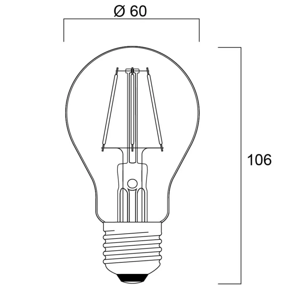 Filament Pære ^ Sylvania ToLEDo Retro LED-pære E27 4,1W orange