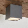 Udendørs Loftlamper ^ Lucande Tanea - LED loftlampe i terningform, IP54