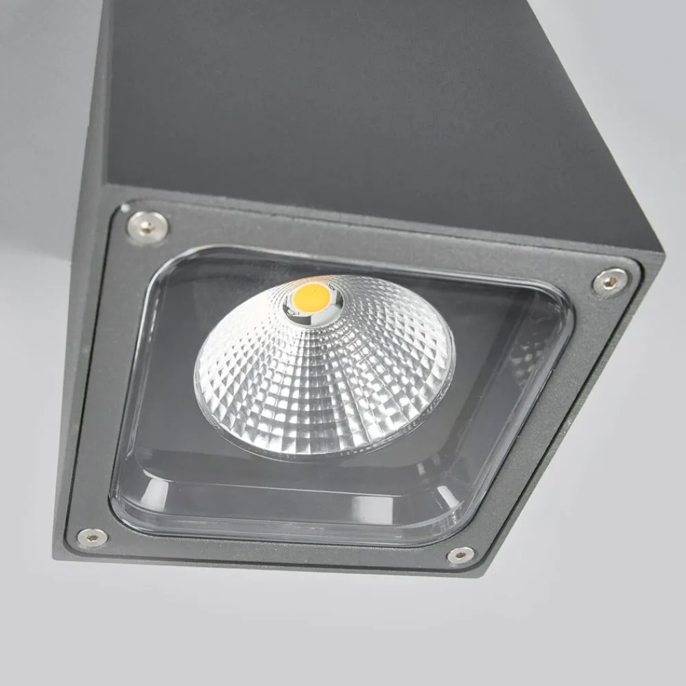 Udendørs Loftlamper ^ Lucande Tanea - LED loftlampe i terningform, IP54
