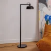 FARO BARCELONA Gulvlamper|Gulvlamper > Tatawin gulvlampe, sort, stål/glas, højde 148 cm