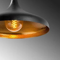 Opviq Pendellamper > Tattoo 2641 hængelampe, Ø36cm, sort/guld