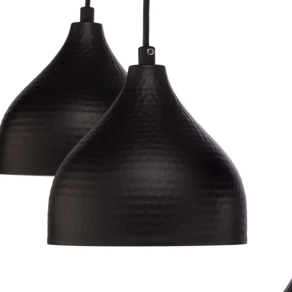 Pendellamper ^ Opviq Tattoo 6221 hængelampe 7 lyskilder sort/guld