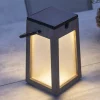 Solcellelamper ^ Les Jardins Tecka soldrevet LED-lanterne, bærbar, DuraTek 25cm