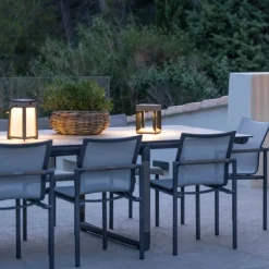 Solcellelamper ^ Les Jardins Tecka soldrevet LED-lanterne, bærbar, DuraTek 25cm