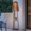 Les Jardins Solcelle Lampe Med Sensor|Solcellelamper > Tecka sol-gulvlampe med sensor, teak