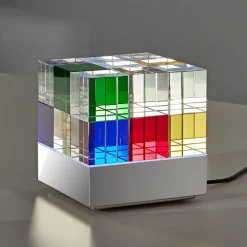 TECNOLUMEN Arbejdsrum/Kontor|Bordlamper > Cubelight Move bordlampe, farverig