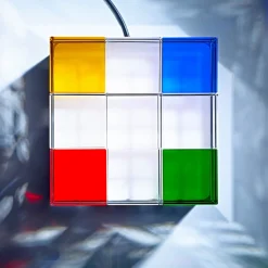 TECNOLUMEN Arbejdsrum/Kontor|Bordlamper > Cubelight Move bordlampe, farverig