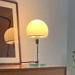 TECNOLUMEN Bordlamper > Wagenfeld WG24 bordlampe med glasfod