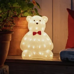 Konstsmide Christmas Julepynt|Julefigurer Udendørs > Teddybjørn LED-dekofigur klar IP44 højde 38 cm