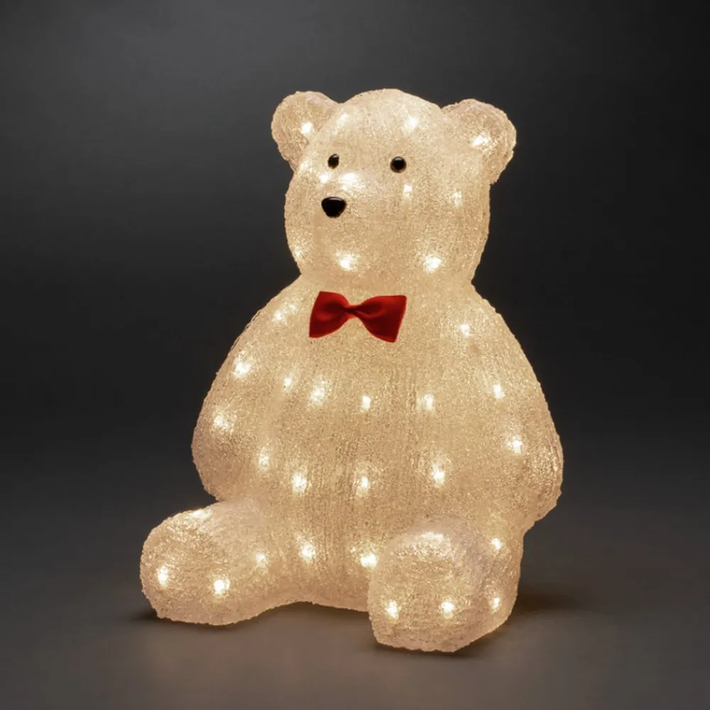 Konstsmide Christmas Julepynt|Julefigurer Udendørs > Teddybjørn LED-dekofigur klar IP44 højde 38 cm