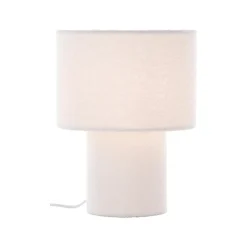 Bordlamper ^ Brilliant Teddy bordlampe, hvid, højde 30 cm, stof/metal
