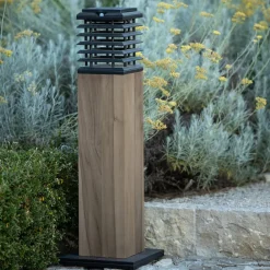 Les Jardins Solcelle Lampe Med Sensor|Sokkellamper Med Sensor > Tekura LED-gadelampe med solcelle, Duratek grå/grå