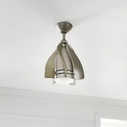 KICHLER Loftventilatorer > Terna LED-loftventilator, nikkel/creme