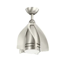 KICHLER Loftventilatorer > Terna LED-loftventilator, nikkel/creme