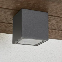 Udendørs Loftlamper ^ Lucande Terningformet LED udendørs loftlampe Tanea, IP54