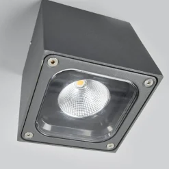 Udendørs Loftlamper ^ Lucande Terningformet LED udendørs loftlampe Tanea, IP54