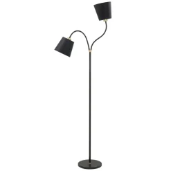 HighLight Gulvlamper|Gulvlamper > Texas gulvlampe, sort, 2 lyskilder