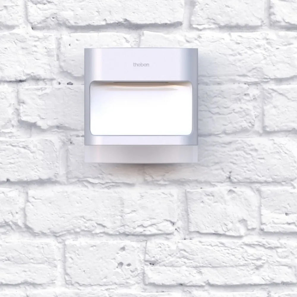 Væglampe Med Sensor|Væglamper ^ Theben theLeda D S AL udendørs væglampe PIR-sensor
