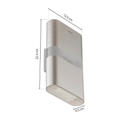 Theben Væglampe Med Sensor|Væglamper > theLeda D UD AL væg, up/down, PIR-sensor