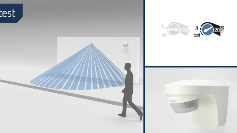 Theben Sensor > theLuxa S180 PIR-bevægelsessensor, sort
