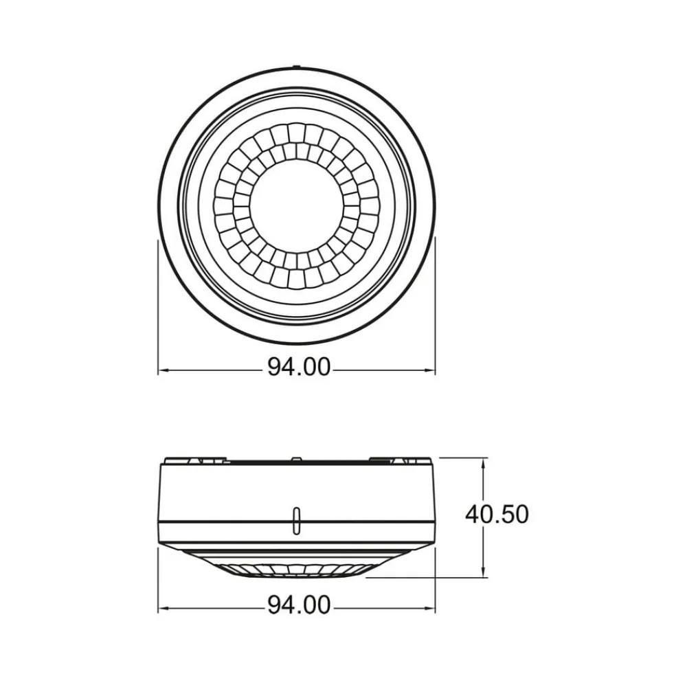 Sensor ^ Theben -tilstedeværelsesdetektor Luxa 103 S360-100-12 AP WH,