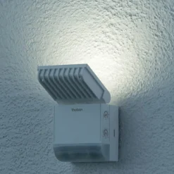 Theben Væglamper > udendørs LED-væglampe theLeda S8-100, hvid, sensor