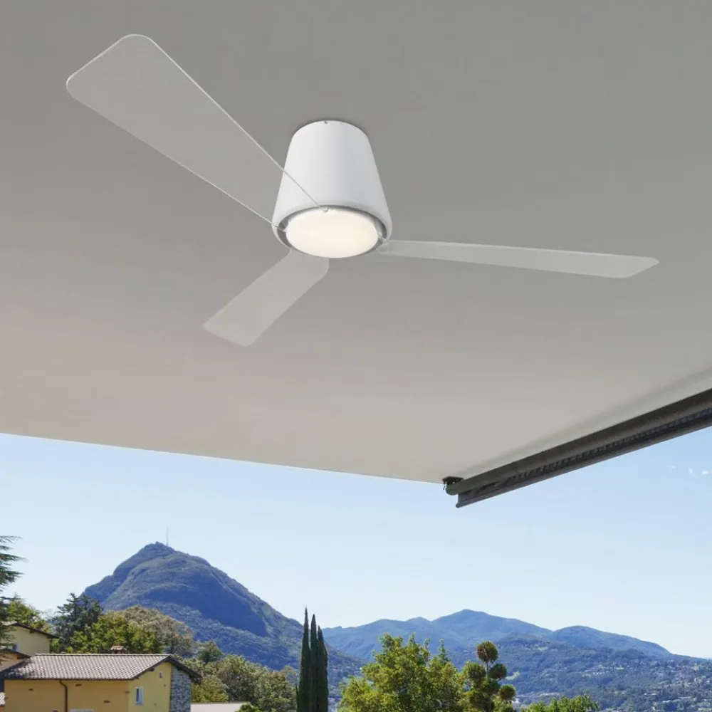 Loftventilatorer ^ LEDS-C4 Tidløs loftventilator Garbí med LED-lys