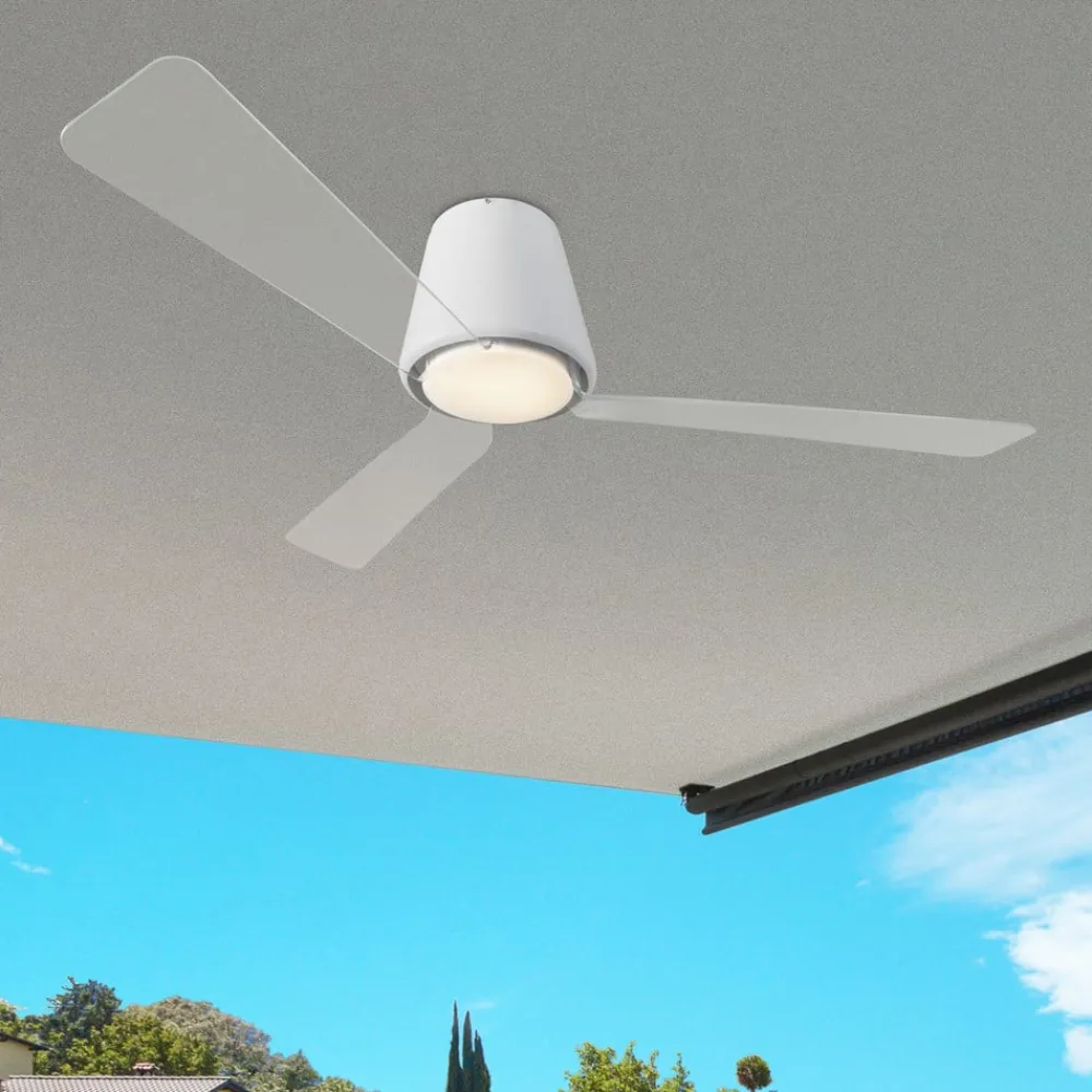 Loftventilatorer ^ LEDS-C4 Tidløs loftventilator Garbí med LED-lys
