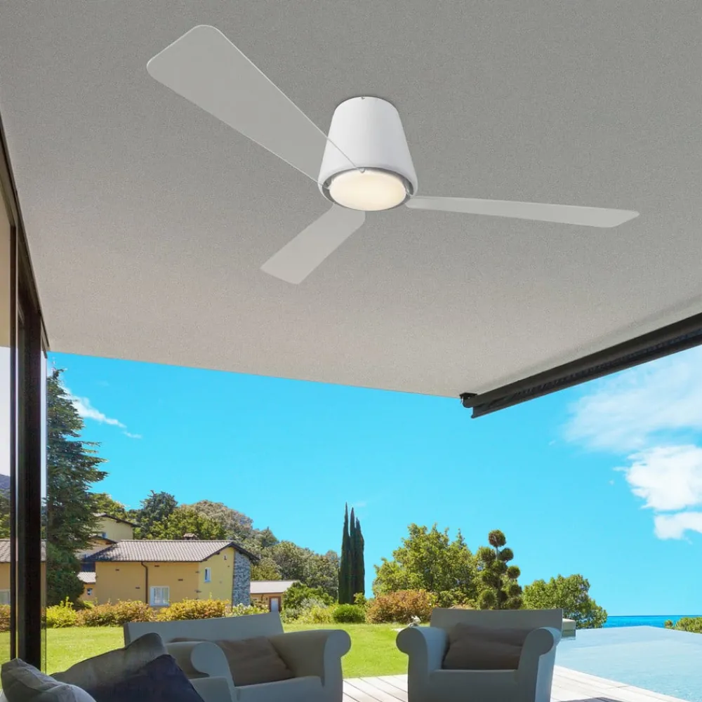Loftventilatorer ^ LEDS-C4 Tidløs loftventilator Garbí med LED-lys