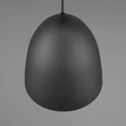 Pendellamper|Pendellamper ^ Reality Leuchten Tilda hængelampe, 1 lyskilde, sort/guld, Ø 25 cm