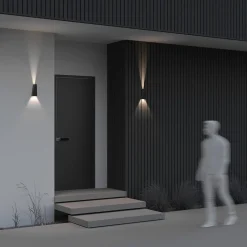 Maytoni Væglamper > Times Square udendørs LED-væglampe, sort