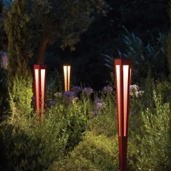 Les Jardins Solcelle Lampe Med Sensor|Solcellelamper > Tinka soldrevet fakkel med sensor, 120 cm, grå