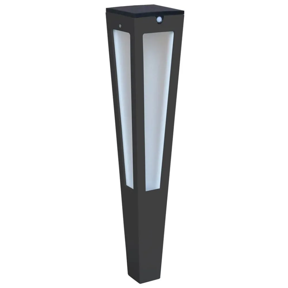 Les Jardins Solcelle Lampe Med Sensor|Sokkellamper Med Sensor > Tinka soldrevet fakkel med sensor, 62 cm, grå