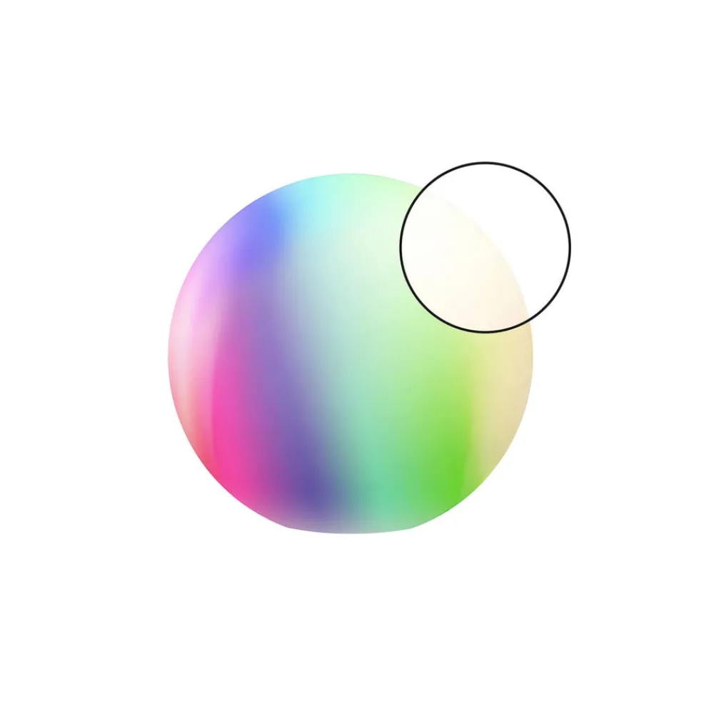 tint Solcellelamper|Udendørs Spot > Calluna Solar LED-kugle, CCT, RGB, Ø 35 cm