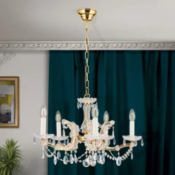 Lysekroner ^ ORION TJURA lysekrone med 5 lys 60 cm