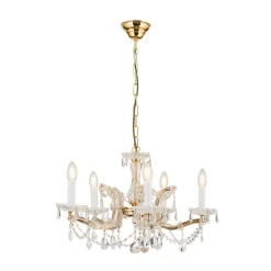 Lysekroner ^ ORION TJURA lysekrone med 5 lys 60 cm