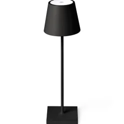 FARO BARCELONA Dekorationsbelysning|Terrassebelysning > Toc LED-bordlampe med USB-oplader, IP54, sort