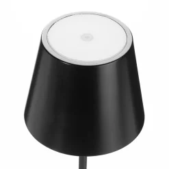 FARO BARCELONA Dekorationsbelysning|Terrassebelysning > Toc LED-bordlampe med USB-oplader, IP54, sort