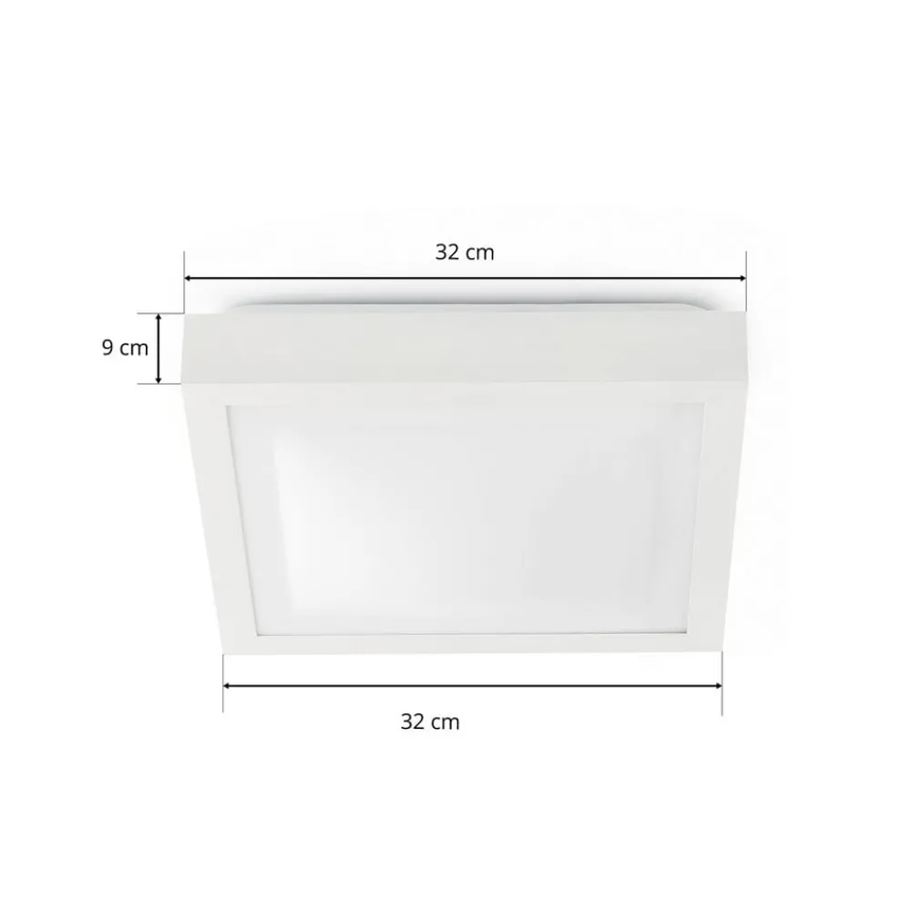 FARO BARCELONA Loftlamper > Tola loftlampe til badeværelset, 32 x 32 cm, hvid
