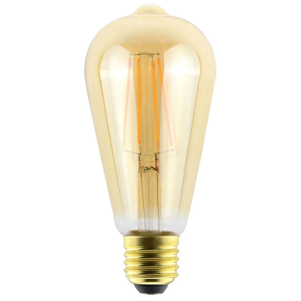 Sylvania Dæmpbar Led-Pære|Led Pærer > ToLEDo E27 LED-pære RT ST64 6 W 825 guld, dæmpes