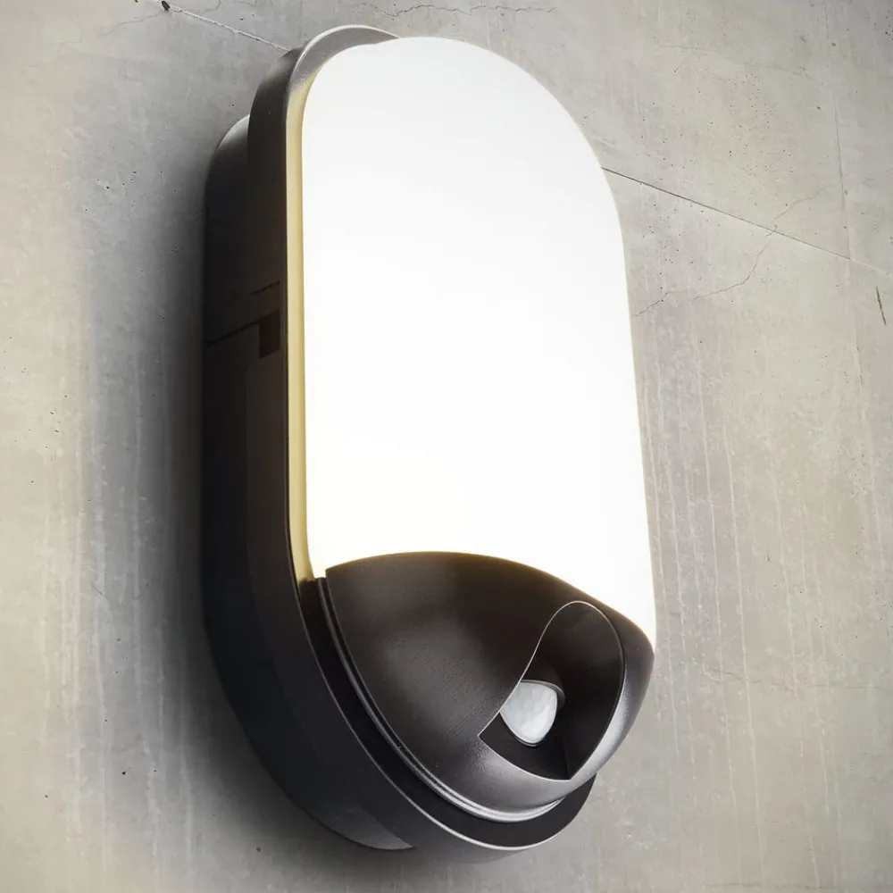 Væglampe Med Sensor ^ Heitronic Toledo LED udendørs væglampe med bevægelsesdetektor