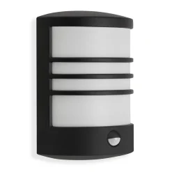 Telefunken Væglampe Med Sensor > Toledo udendørs LED-væglampe, sensor, sort 4.000 K