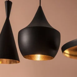 Pendellamper ^ Tom Dixon Beat Fat LED-pendellampe, sort
