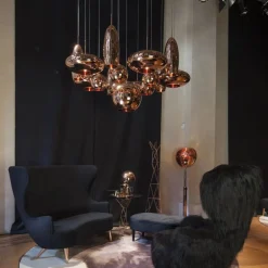 Tom Dixon Gulvlamper > gulvlampe Melt, kobberfarvet, højde 165 cm, stål