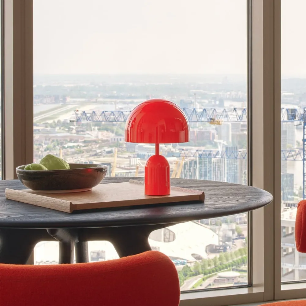 Tom Dixon Dekorationsbelysning > LED-batteridrevne LED-bordlampe Bell Portable, rød, højde 28 cm