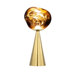 Tom Dixon Dekorationsbelysning > LED-bordlampe Melt, guldfarvet, højde 29 cm